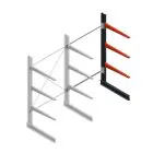 Medium Kragarmregal BR einseitig 2500x1500x1000 mm (HxBxT) 3 Ebenen Anbauregal 275/Arm