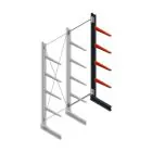 Medium Kragarmregal BR einseitig 3000x1000x600 mm (HxBxT) 4 Ebenen Anbauregal 425/Arm