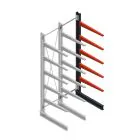 Medium Kragarmregal BR einseitig 3000x750x800 mm (HxBxT) 5 Ebenen Anbauregal 340/Arm