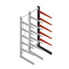 Medium Kragarmregal BR einseitig 3000x750x1000 mm (HxBxT) 5 Ebenen Anbauregal 175/Arm