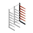 Medium Kragarmregal BR einseitig 3000x1250x1000 mm (HxBxT) 6 Ebenen Anbauregal 175/Arm