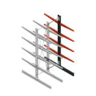 Medium Kragarmregal BR beidseitig 3000x750x800mm (HxBxT) 4 Ebenen Anbauregal 220/Arm