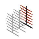 Medium Kragarmregal BR beidseitig 3000x1250x800 mm (HxBxT) 6 Ebenen Anbauregal 340/arm