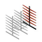 Medium Kragarmregal BR beidseitig 3000x1500x1000 mm (HxBxT) 6 Ebenen Anbauregal 275/arm