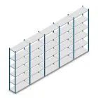Vorteilsreihe Fachbodenregal Medium Duty 2500x5000x400 mm (HxBxT) 6 Ebenen blau