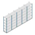 Vorteilsreihe Fachbodenregal Medium Duty 2500x5000x600 mm (HxBxT) 6 Ebenen blau