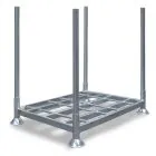 Stapelgestell, Stapelrack einfach inklusive vier Rungen von 1500 mm 1545x1180x1330 mm (HxBxT) thermisch verzinkt
