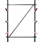Diagonalverstrebung leichtes Kragarmregal BR25 hoh 1250 mm