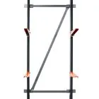 Diagonalstrebe für leichtes Kragarmregal BR25 hoh 1000 mm