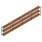 Vorteilsreihe Weitspannregal Kimer 1750x9250x600 mm (HxBxT) 3 Ebenen