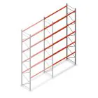 Palettenregal AR T2 6000x2700x1100mm (HxBxT) 5 Ebenen 1820kg/Eb. Anbauregal mit vormontierten Rahmen