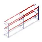 Gebrauchtes Stow Palettenregal 3050x3600x1100mm (HxBxT) 2 Ebenen Anbauregal