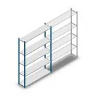 Fachbodenregal Medium Duty 2000x1300x300mm (hxbxt) 5 Ebenen blau Anfangsregal