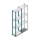 Fachbodenregal Medium Duty 2000x550x300mm (hxbxt) 4 Ebenen blau Anfangsregal