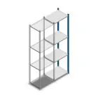 Fachbodenregal Medium Duty 2000x550x400 mm (HxBxT) 4 Ebenen blau Anbauregal