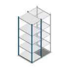 Fachbodenregal Medium Duty 2000x550x800mm (hxbxt) 5 Ebenen blau Anfangsregal
