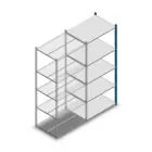 Fachbodenregal Medium Duty 2000x850x600 mm (HxBxT) 5 Ebenen blau Anbauregal