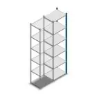 Fachbodenregal Medium Duty 2000x550x400mm (HxBxT) 6 Ebenen blau Anbauregal