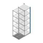 Fachbodenregal Medium Duty 2200x550x600 mm (HxBxT) 6 Ebenen blau Anbauregal
