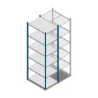 Fachbodenregal Medium Duty 2000x550x800mm (hxbxt) 6 Ebenen blau Anfangsregal