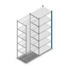 Fachbodenregal Medium Duty 2000x850x600 mm (HxBxT) 6 Ebenen blau Anbauregal