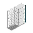 Fachbodenregal Medium Duty 2500x1150x700 mm (HxBxT) 6 Ebenen blau Anbauregal
