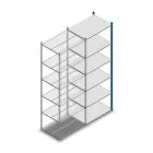Fachbodenregal Medium Duty 2500x850x600mm (HxBxT) 6 Ebenen blau Anbauregal