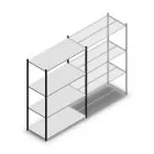Fachbodenregal Medium Duty 2000x1300x600mm (hxbxt) 4 Ebenen anthrazit Anfangsregal