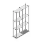 Fachbodenregal Light Duty 2000x550x300 mm (HxBxT) 4 Ebenen Grundregal