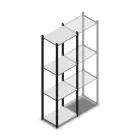 Fachbodenregal Medium Duty 2000x550x400mm (hxbxt) 4 Ebenen anthrazit Anfangsregal