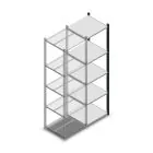 Fachbodenregal Medium Duty 2000x550x500 mm (HxBxT) 5 Ebenen anthrazit Anbauregal
