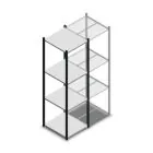 Fachbodenregal Medium Duty 2000x550x600mm (hxbxt) 4 Ebenen anthrazit Anfangsregal