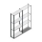 Fachbodenregal Medium Duty 2000x850x300mm (hxbxt) 4 Ebenen anthrazit Anfangsregal