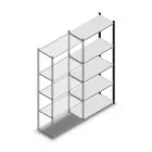 Fachbodenregal Medium Duty 2000x850x400 mm (HxBxT) 5 Ebenen anthrazit Anbauregal