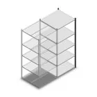 Fachbodenregal Medium Duty 2000x850x800mm (HxBxT) 5 Ebenen anthrazit Anbauregal