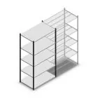 Fachbodenregal Medium Duty 2200x1150x700mm (hxbxt) 5 Ebenen anthrazit Anfangsregal