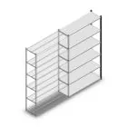 Fachbodenregal Medium Duty 2000x850x400 mm (HxBxT) 6 Ebenen anthrazit Anbauregal