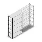 Fachbodenregal Medium Duty 2200x1300x500mm (hxbxt) 6 Ebenen anthrazit Anfangsregal
