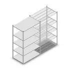 Fachbodenregal Medium Duty 2200x1300x800mm (hxbxt) 5 Ebenen verzinkt Anfangsregal