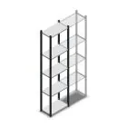 Fachbodenregal Medium Duty 2200x550x300mm (hxbxt) 5 Ebenen anthrazit Anfangsregal