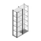 Medium Duty Fachbodenregal 2000x550x400mm (hxbxt) 6 Ebenen anthrazit Anfangsregal