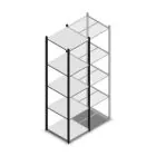 Fachbodenregal Medium Duty 2200x550x600mm (HxBxT) 5 Ebenen anthrazit Grundregal