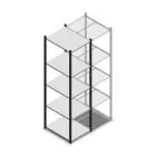 Fachbodenregal Medium Duty 2200x550x700 mm (HxBxT) 5 Ebenen anthrazit Grundregal