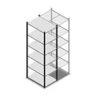 Fachbodenregal Medium Duty 2200x550x800 mm (HxBxT) 6 Ebenen anthrazit Grundregal