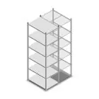 Fachbodenregal Light Duty 2000x550x800 mm (HxBxT) 6 Ebenen Grundregal