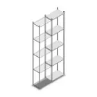 Fachbodenregal Light Duty 2500x550x300 mm (HxBxT) 5 Ebenen Anbauregal