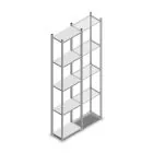 Fachbodenregal Medium Duty 2500x550x300 mm (HxBxT) 5 Ebenen verzinkt Grundregal
