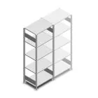 Fachbodenregal Heavy Duty 2000x750x500 mm (HxBxT) 5 Ebenen 150 kg Grundregal