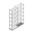 Fachbodenregal Light Duty 2500x850x400 mm (HxBxT) 6 Ebenen Grundregal