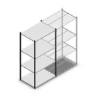 Fachbodenregal Medium Duty 2000x1000x700 mm (hxbxt) 4 Ebenen anthrazit Anfangsregal